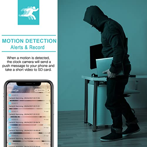 GooSpy Hidden Camera Clock WiFi Spy Camera FHD1080P Wireless Secr