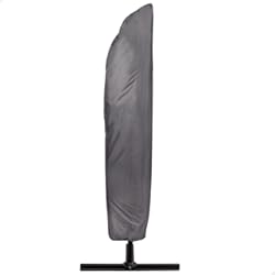 Funda Parasol Excentrico AKTIVE 61506 - Funda parasol, Funda sombrilla, Funda protectora parasol, Impermeable, Máximo 420 cm diámetro, Funda extragrande, Funda protectora de sombrilla, Cubierta Protectora Jardín