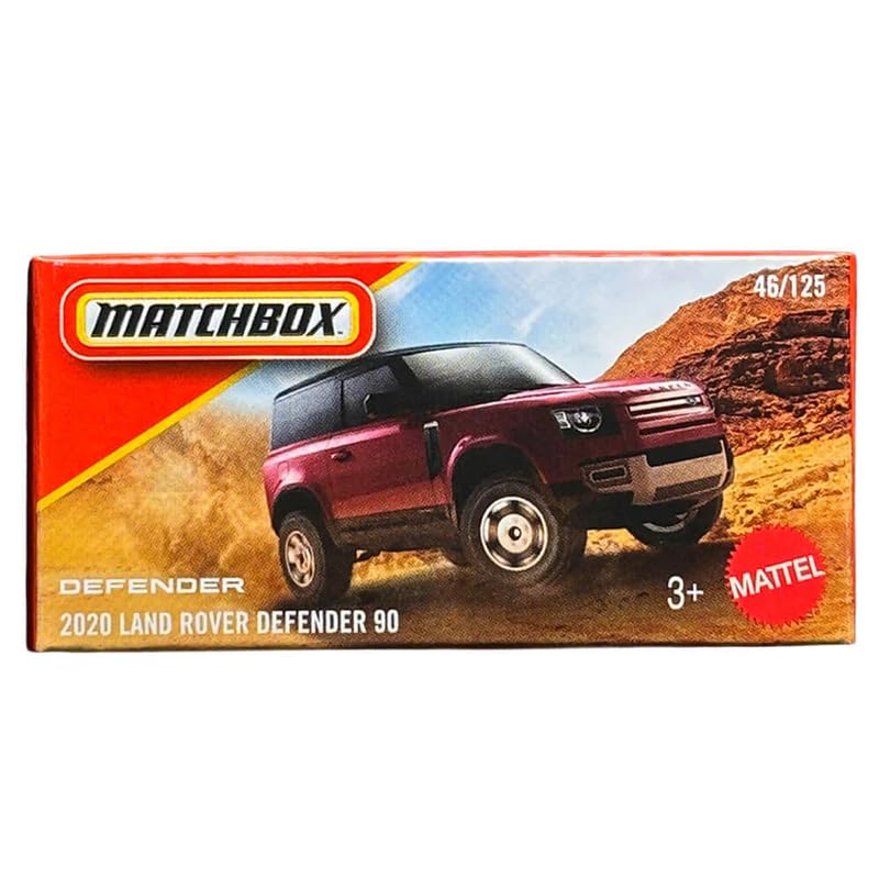 Image of Hot Wheels 2025 Match Box 2020 Land Rover Defender 90 for 3 Years & Above 46 /125 (Red)