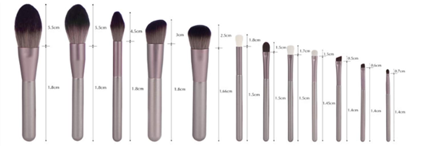 Pinceaux poignée en bois anti-traces - Finissez-en avec le maquillage mal estompé