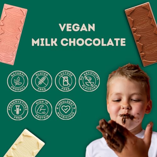 Image of Daarzel The OG Vegan & Gluten-Free Coconut Milk Chocolate | 46% Indian Cacao | Artisanal Bean-to-Bar Dairy-Free Chocolate | Pack of 2 (50g Each)