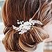 Produktbild Barode Braut Hochzeit Haarnadeln Silber Strass Blume Kristall Brautschmuck Haarschmuck Schmuck für Frauen und Mädchen 2 Stück