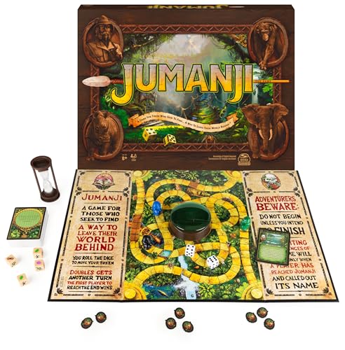 Jumanji: el Juego, clásico Juego de Mesa de Aventuras para familias y niños a Partir de 8 años