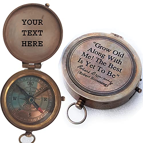 Brújula grabada personalizada para hombre miniatura 1