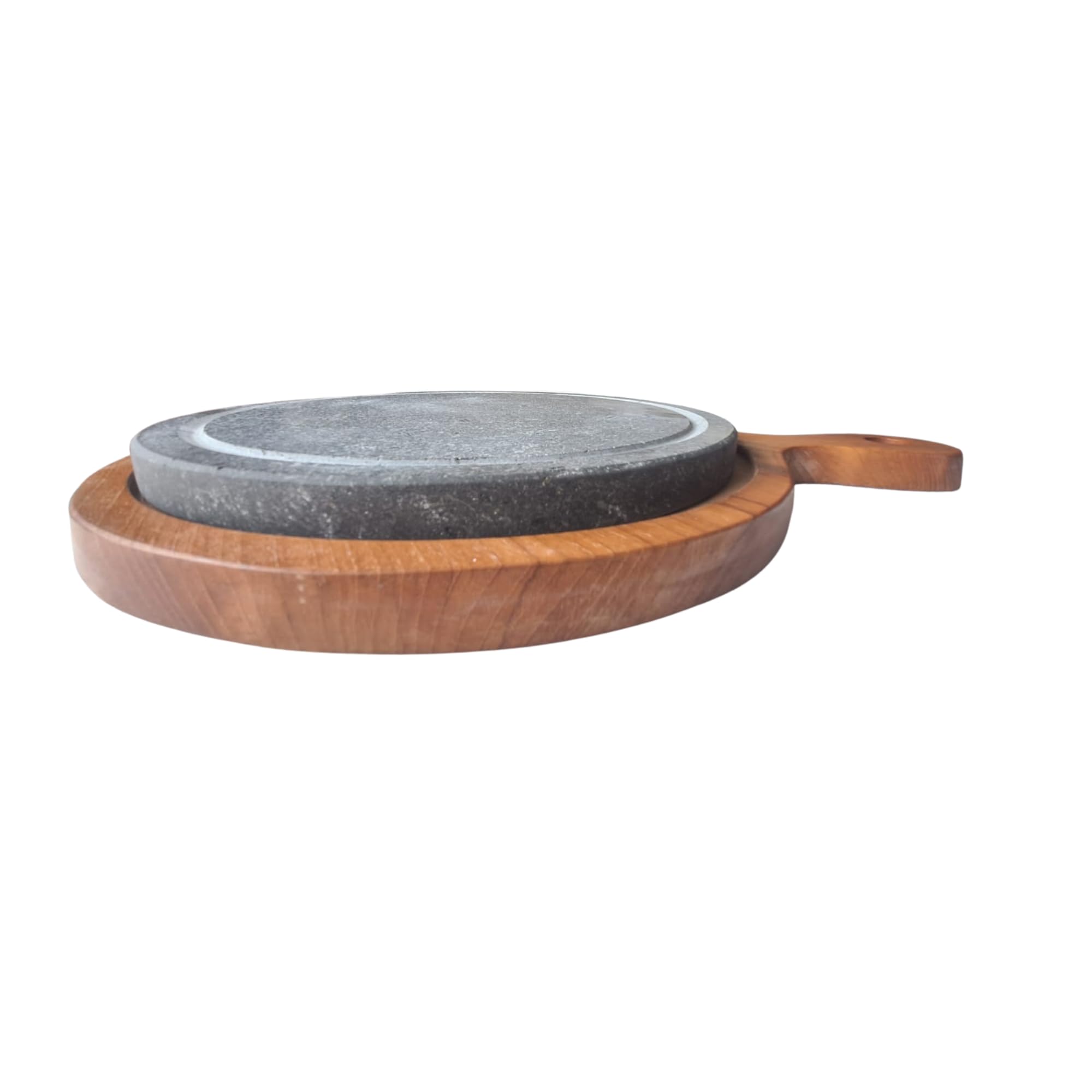 Plancha de Piedra Volcánica Natural con Canaleta 30×40 cm – Para Carne, Pescado y Verduras – Efecto Piedra Caliente – Uso en Horno y Barbacoa – Hecha a Mano en Italia | Kalu Creations