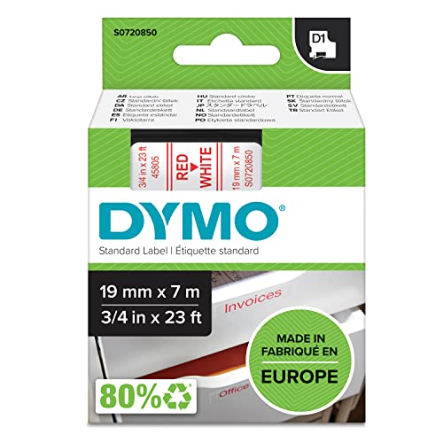 Upwinning 3x 45013 Etikettenband 12mm Kompatibel mit Dymo D1 12mm x 7m S0720530 für Dymo LabelManager 160 210D 280 360D 420P, Kompatibel mit D1 45013 A45013 Schwarz auf Weiß Schriftbänder