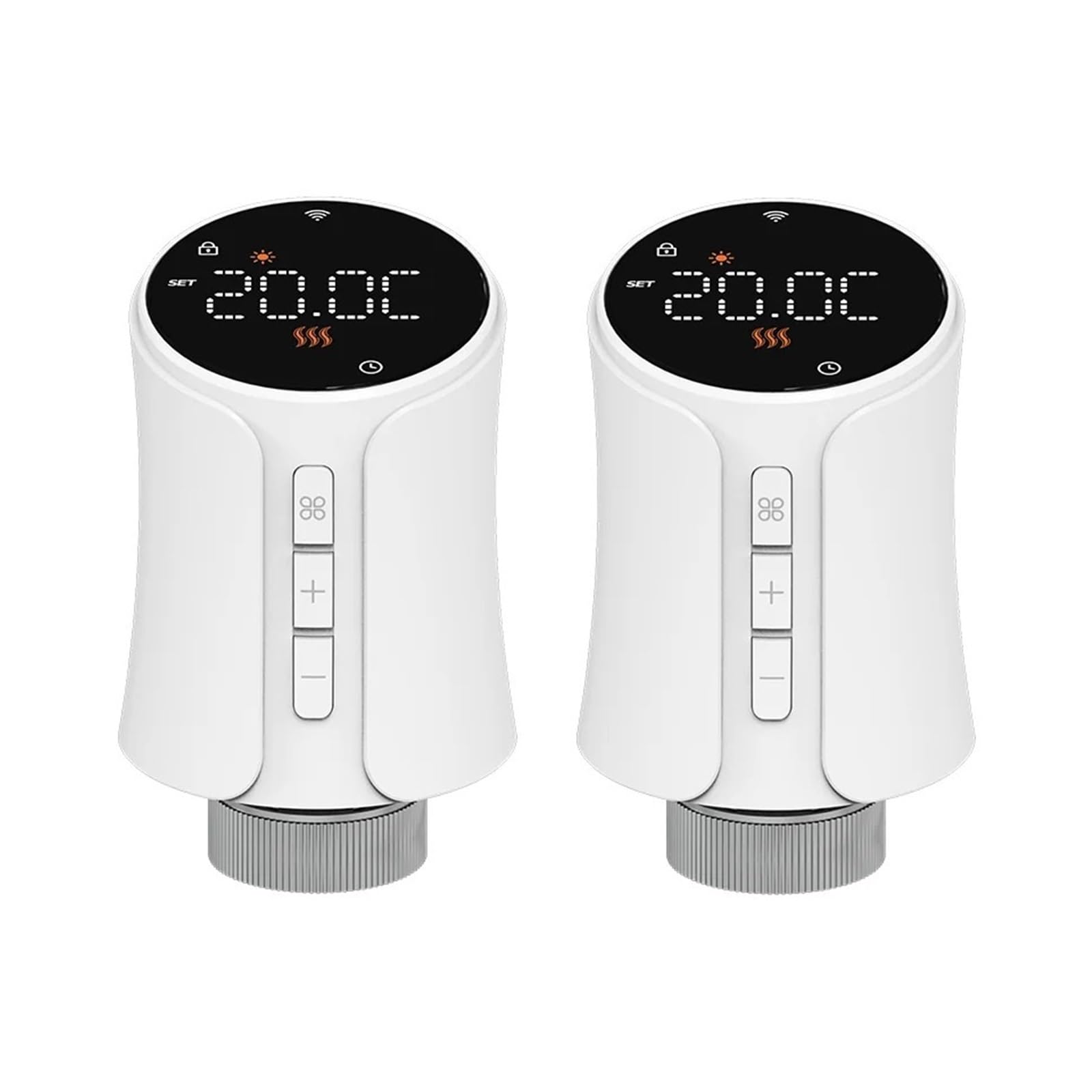 Tuya Smart WiFi/ZigBee Thermostatic Radiator Valve Heating Programmable Remote Temperature Controller(2pcs-zigbee)
