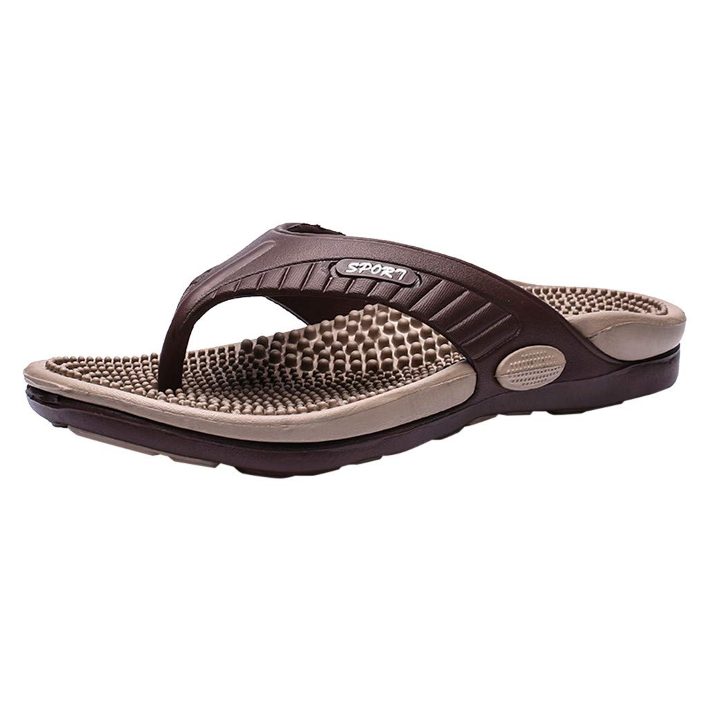 AnFeng Flops Beach Flat Casual Shoes Shoes Male Slipper Summer Sandals Men Flip Mens Slipper Indoor Slippers for