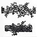 Handmade Black Lace Wedding Garter Set, 1.5