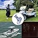 bigratel Magnetic Cigar Holder for Golf Cart,Golf Cart Cigar Holder with Hook and Loop Strap Hold 20-70RG,Cigar Clip Holder for Cigar Lovers,Golf Cigar Holder for Golfers,Aluminum,Blue Gray.