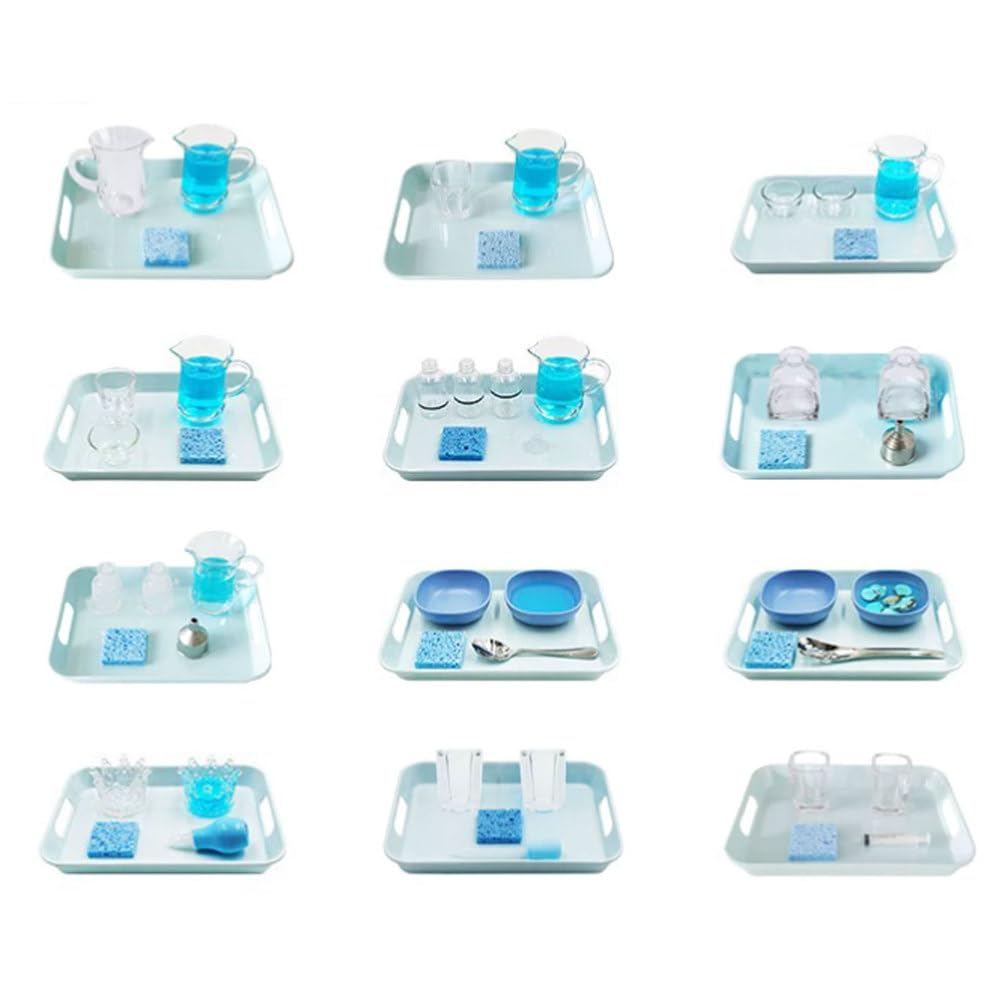 ttnmrc Montessori 12 Kinds Pouring Scooping Transfer Sensory Kit