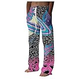 KONG JIMFAN Jogginghose Herren Schwarz Baumwolle Hip Hop Hosen Schlafanzug Overall Jogginghose Ohne Bündchen Herren Carpenter Workout Leggings Set Baggi Jeans Rucksack Herren Bein Kette