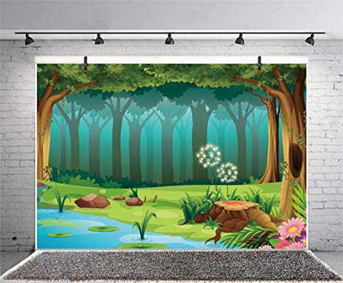 Fondo Fotográfico Vinilo 10x7ft Bosque Encantado