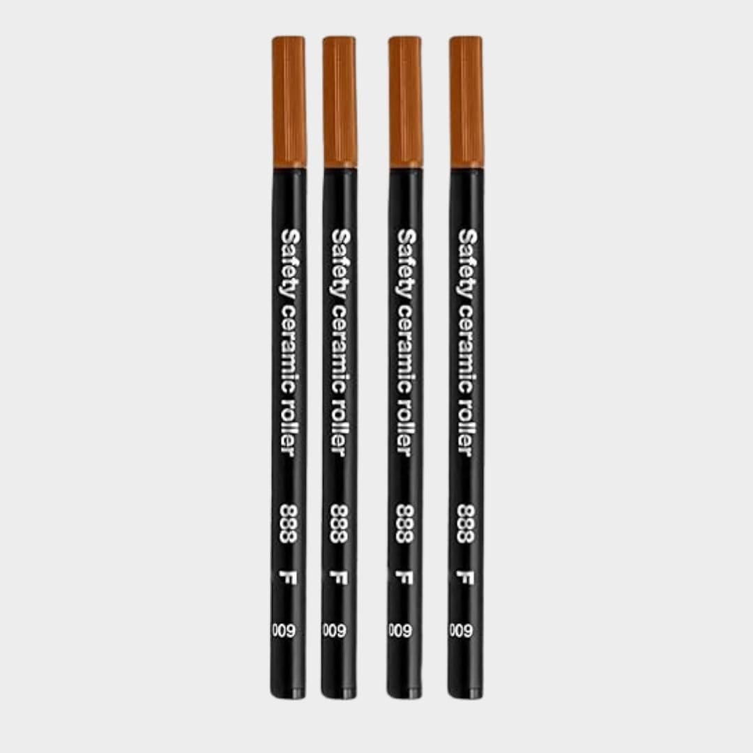 Ballpen Bazaar Schmidt 888 F Roller Refill German-Made | Black Ink | Premium Metal Body 888F Rollerball Refill | Smooth & Long Lasting Writing | Set of 4