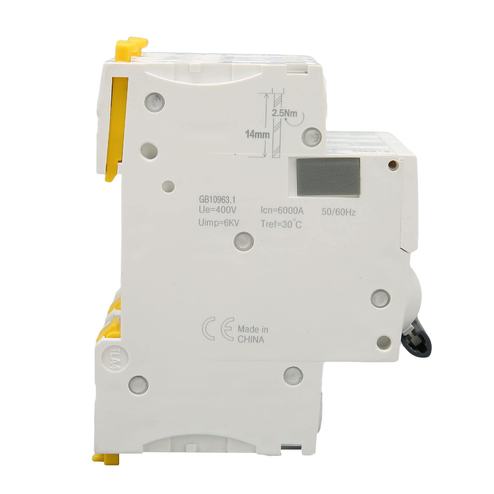 Interruttore Automatico Miniatura 4P AC 400V 16A con Potere di Interruzione 6kA Magnetotermico per Sistemi Elettrici Industriali e Applicazioni Pesanti