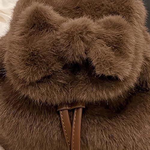 Mochila de peluche escolar para viajes diarios y tardes de compras 7