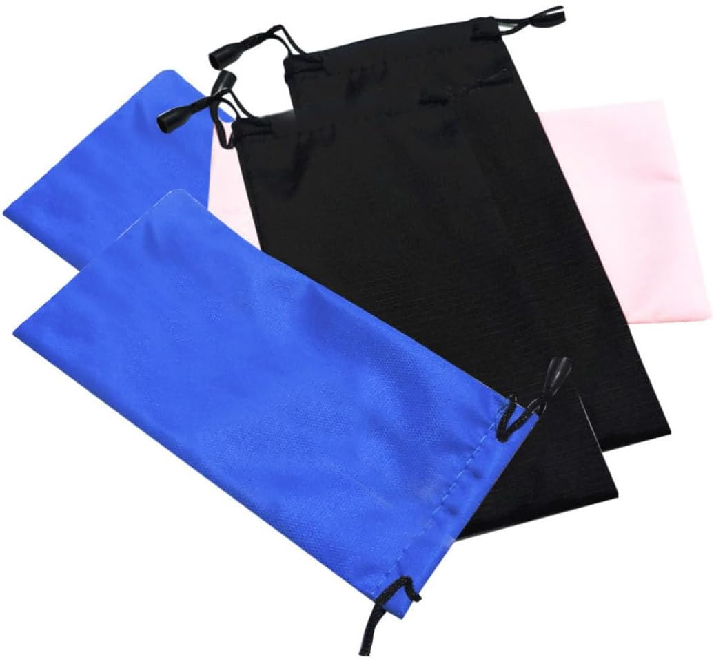 Toyvian Waterproof Sunglasses Storage Bag Cloth Organizer 5pcs for Eyewear