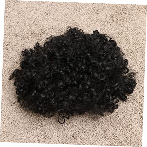 LIFKOME Peruca Afro Fofa Peruca Afro Conduzida Peruca Arco-íris Curta Cabelo Peruca Discoteca Peruca