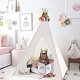 ODE-KIDS Kids Teepee Play Tent with Fairy Lights & Mat, Playhouse for Indoor Outdoor Girls Boys Gift...