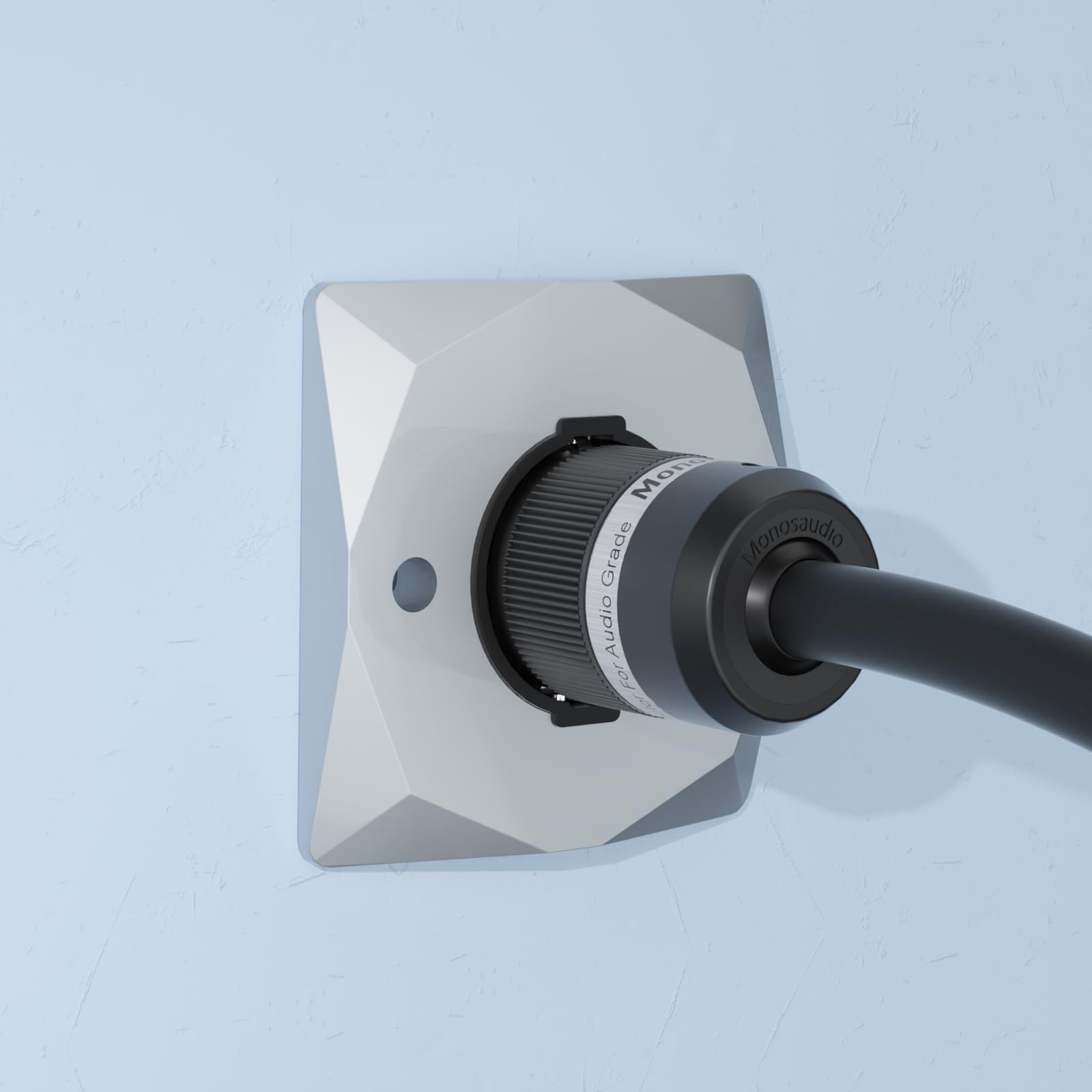 Monosaudio Prise Schuko en cuivre pourpre rhodié 16A