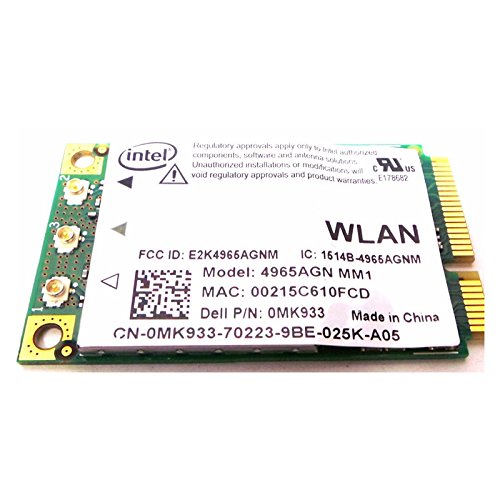 Genuine Intel Dell Inspiron 510M, 9200, Latitude 100L, D510U, X300, D505, Precision D600, M60, Laptop Notebook Wireless WiFi Mini-PCI Controller Card Compatible Part Dell Part Numbers: U2027, CN-U2027-48112-52H-INKSA, WM3A2100