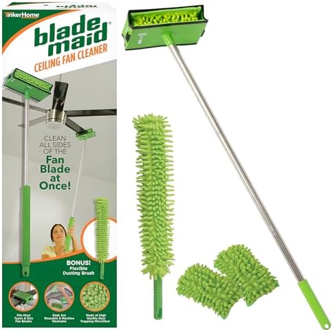 Amazon.com: Blade Maid Ceiling Fan Blade Cleaner & Duster | Extendable ...