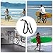 Peosaard Surfboard Bike Rack, Adjustable Bike Surfboard Rack, Aluminum Surf Rack, Easy to Remove Surfboard Stand for Short Surfboards, Surf Rack