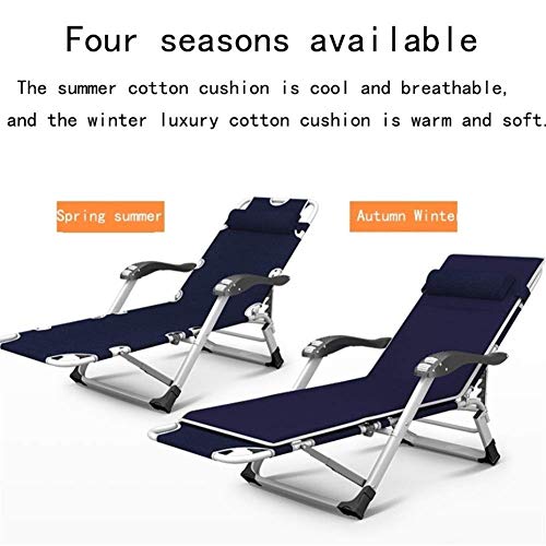 Silla azul marino ajustable para camping que alivia la espalda 5