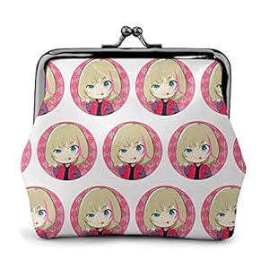 Wonder Egg Priority Mini portemonnee – lederen portemonnee, kinderportemonnee met kus-lock sluiting voor meisjes…