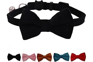 Stylish Cat Collar with Detachable Bow Tie for Safety