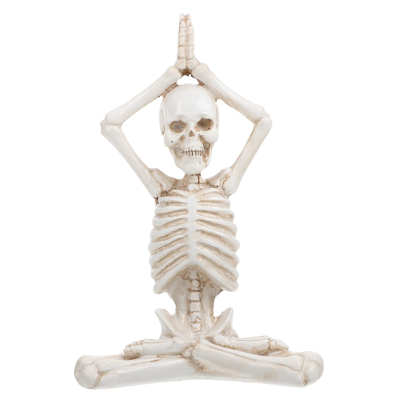 LIFKOME Halloween Village Set Halloween Yoga Skeleton Figurine Halloween Meditation Yoga Skeleton Statue Halloween Meditation Yoga Table Decoration (Style 1) Halloween Skeleton