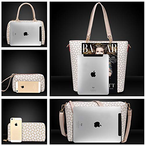 Set de 6 bolsos de mujer en cuero PU clásico miniatura 6