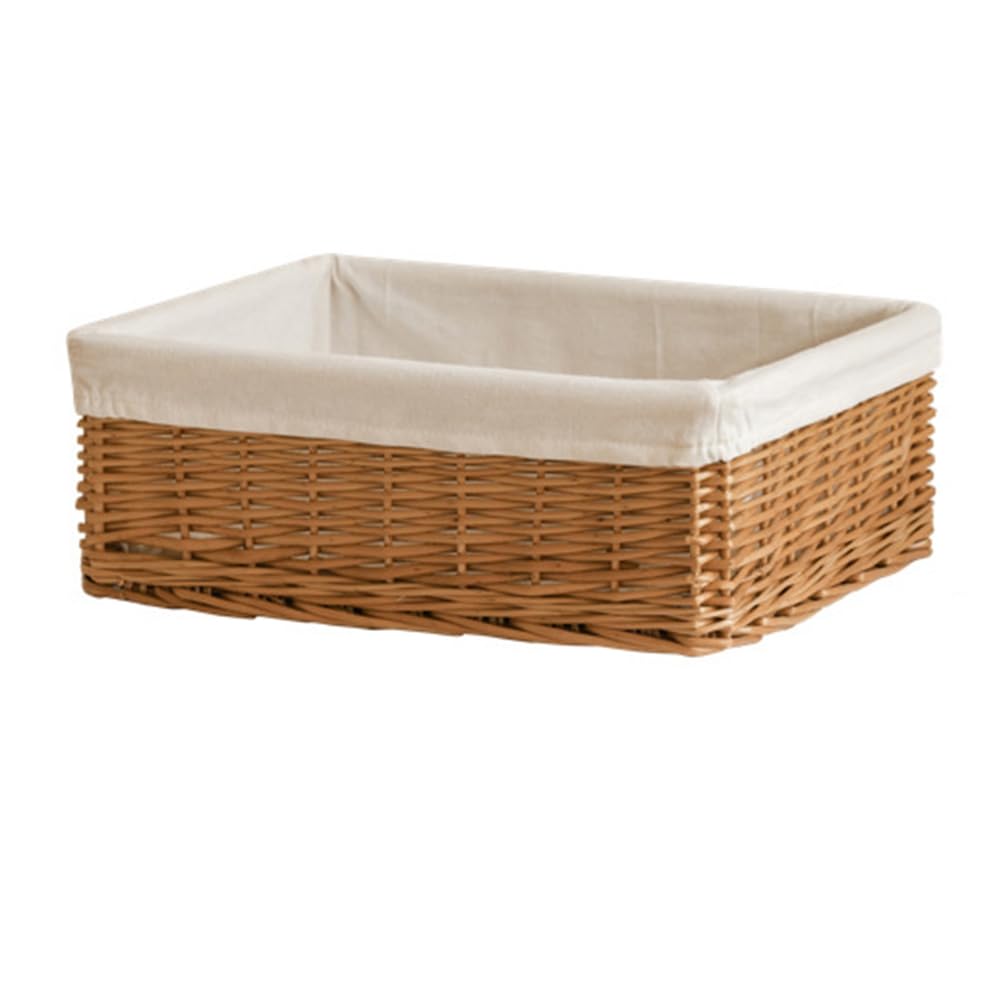 CTRLZS Handwoven Storage Basket - Willower Weaving for Kitchen, Toys, Snacks Sundries Organizer Box for Home C