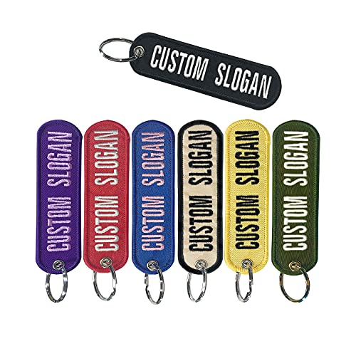 MVCEN Custom Keychain,Car KeyChain Embroidery, Personalized Keychain 1 Pc, KeyChains for Male lady