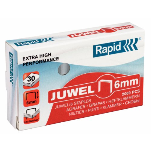 Preisvergleich Produktbild Leitz Heftklammern Juwel 6 mm, verzinkt, 2000 Stück