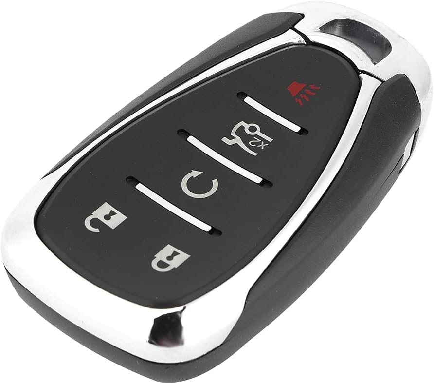 5 Button Car Smart Remote Control Key 433MHz Fit for Chevy Malibu Replaces OE J225 - Complete Keyless Entry Fob with Internal Circuit Board Security Chip and Durable ABS Shell