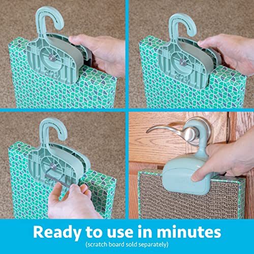 Kitty City XL Wide Corrugate Cat Scratchers 3 Pieces, Cat Scratching, Cat Scratch Pad, Door Clips - Image 3