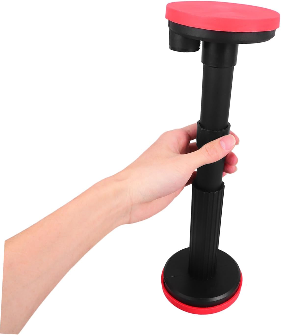 2pcs Adjustable Support Frame Telescopic Poles for Bathroom Sink Installation Black Nylon