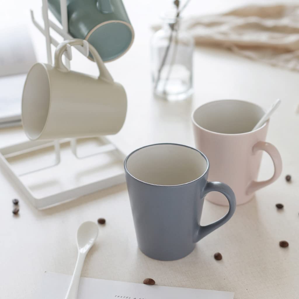 Becher konisch mit Henkel Einfache Literarische Kaffeetasse Wohnzimmer Milch Tee Keramik Tasse Kaffee-Set