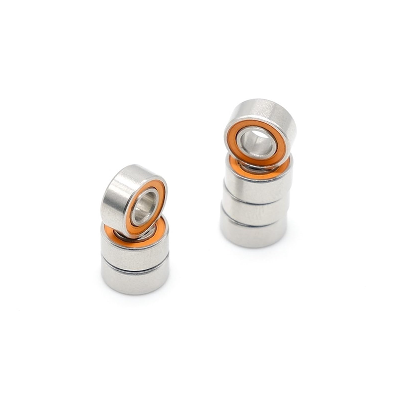 Lot de 2 roulements à billes S684 2RS CB ABEC-7 4 x 9 x 4 mm en acier inoxydable hybride en céramique S684-2RS CB S684RS