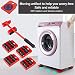 GEMITTO Juego de ruedas deslizantes para muebles pesados de, con sistema de...