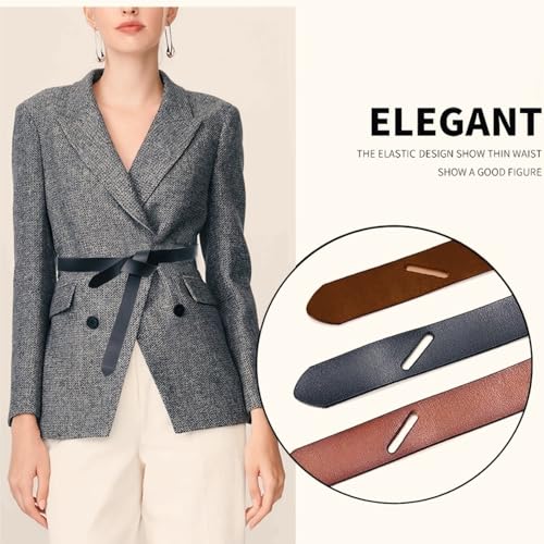 Soft Bow Tie Genuine Leather Belts Fashion Wrap Waist Belt for Women Jeans and Dresses2