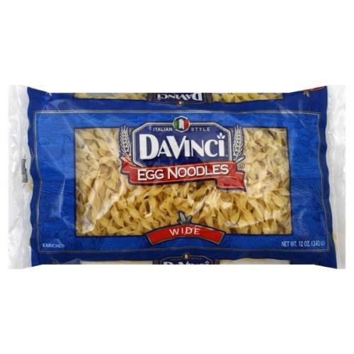 DaVinci Egg Noodles Wide, 12-ounces (Pack of12)
