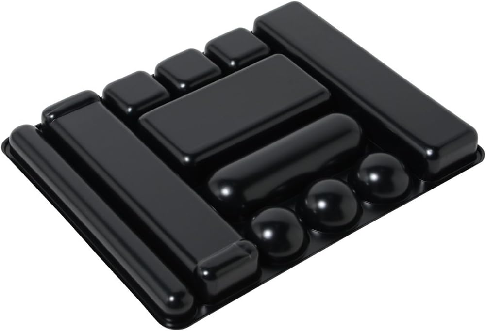 PLUS Desk Tray L 12.2 x 15.4 x 1.5 inches (310 x 390 x 37 mm) 63-809 Black