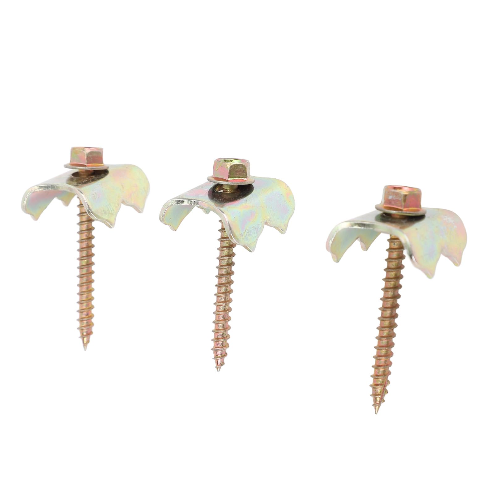 100Pcs Fence Nails 4.9cm Compact Easy Installation Steel Wire Fencing Nails Screws for Field Garden Farm