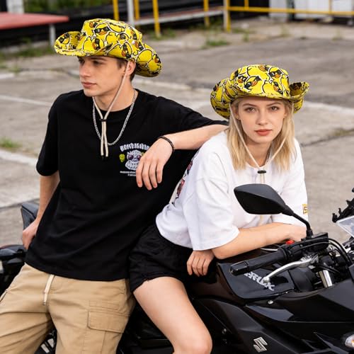 Image of Funny Duck Bucket Hat Fisherman Hat Beach Travel Sun Hat Outdoor Cap for Unisex Men Women