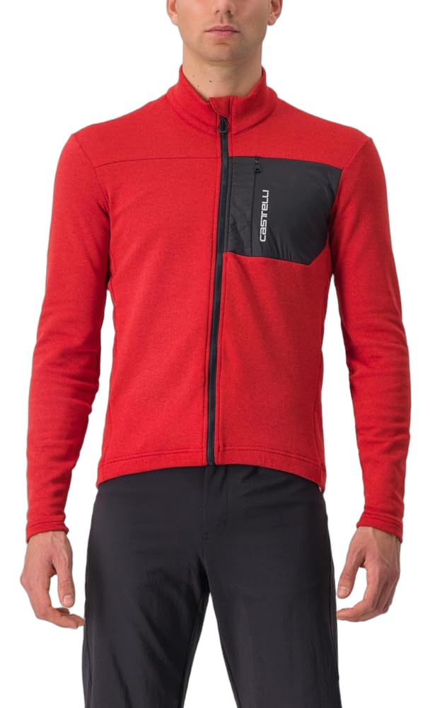 CASTELLI 4522505-642 UNLTD TRAIL JERSEY Sweatshirt Men's POMPEIAN RED/DARK GRAY Size XL