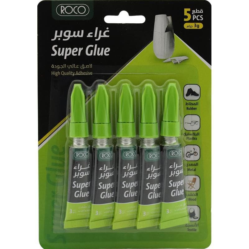 Roco Super Glue 5 x 3 g Clear