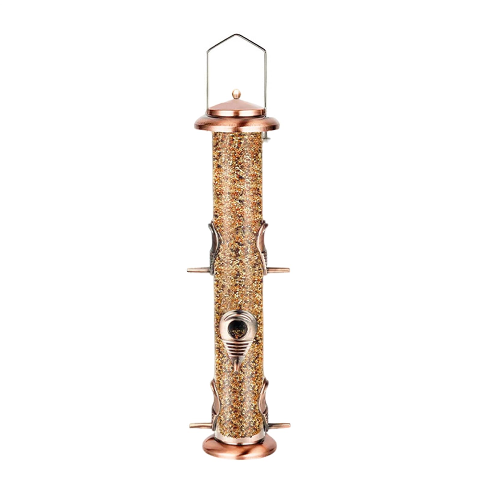 Mangeoire pour oiseaux extérieur étanche en tube transparent pour garder les graines au sec