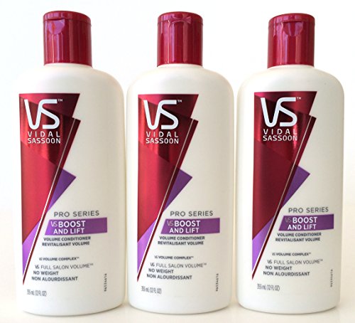 Vidal Sassoon Pro Series Boost and Lift Conditioner, 12 Fluid Ounce (Pack of 3)